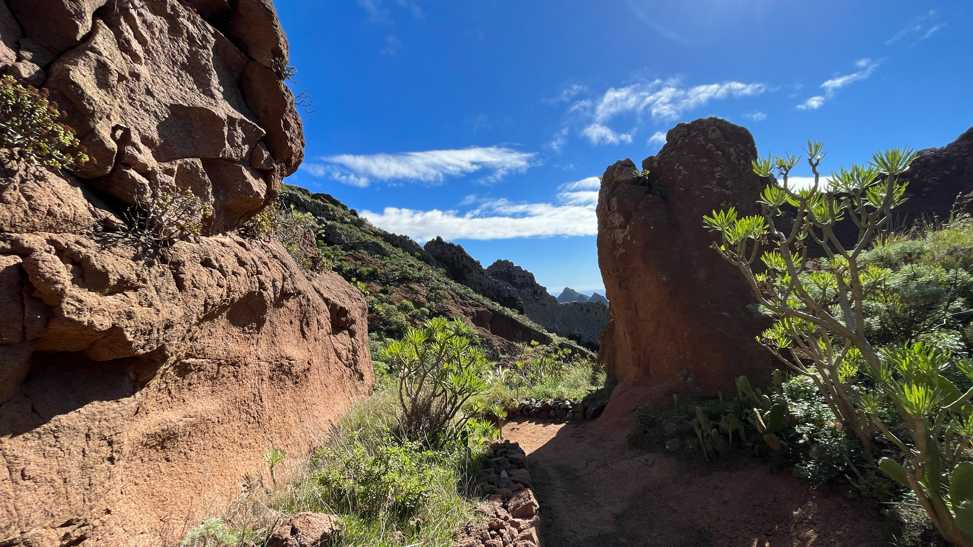 Berglandschaft bei Los Catalanes