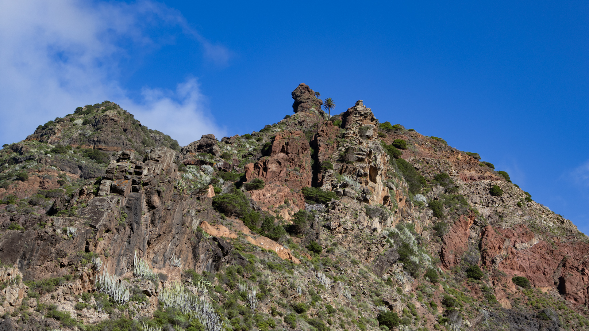 Felsformationen über dem Barranco de Afur