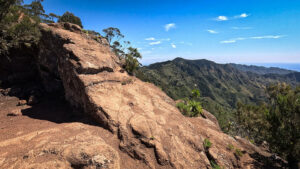 Rastplatz mit traumhaftem Ausblick über die Landschaft des Anaga-Gebirges